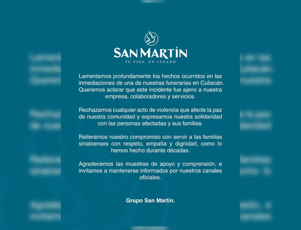 comunicado san martin