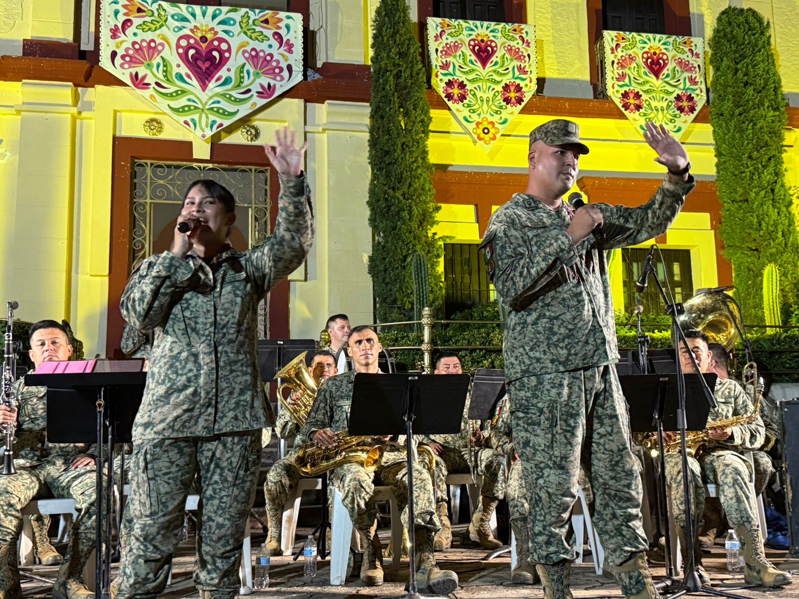 Concierto de la Banda de Música de la III Región Militar en El Rosario, Sinaloa