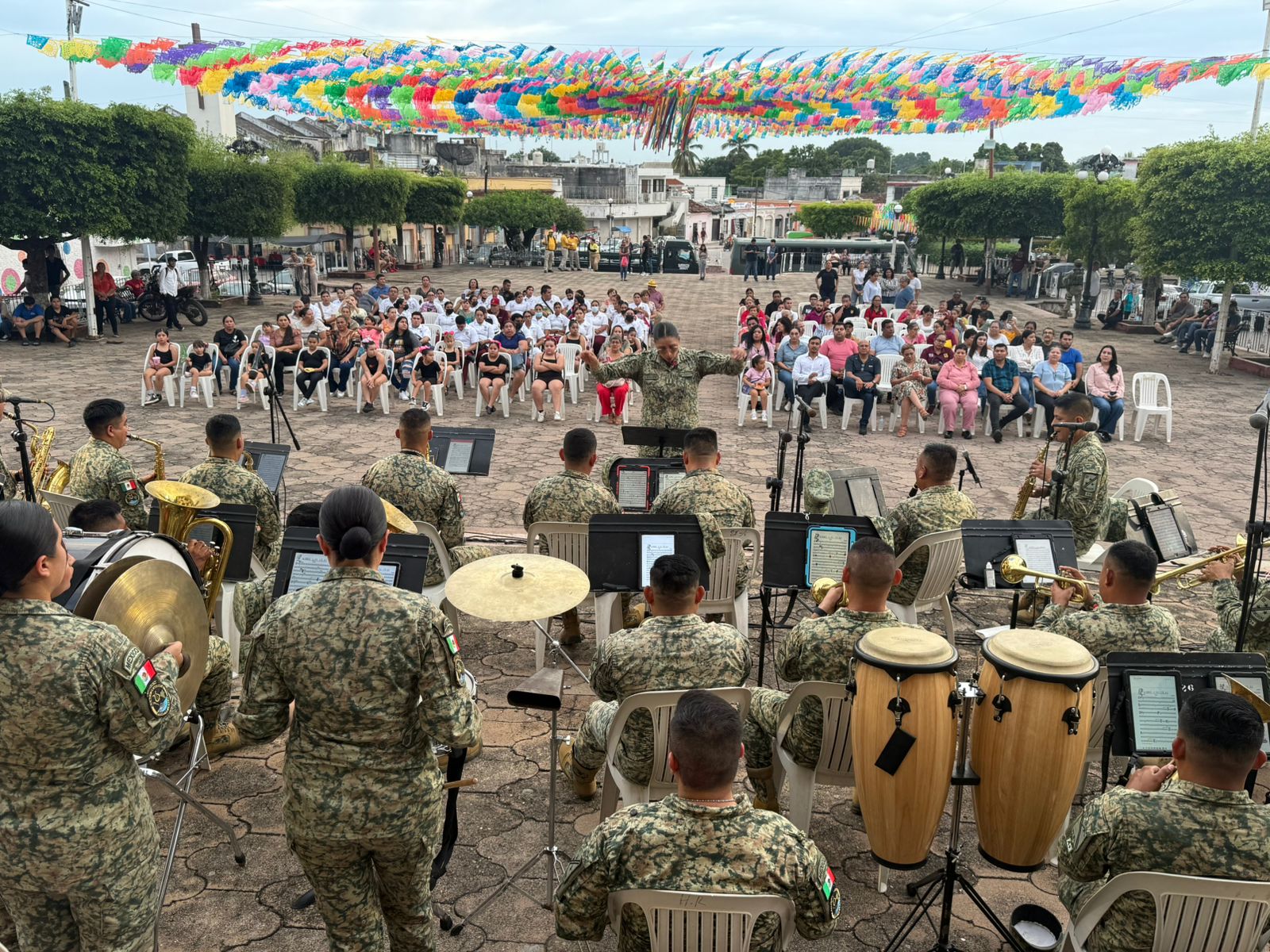Concierto de la Banda de Música de la III Región Militar en El Rosario, Sinaloa