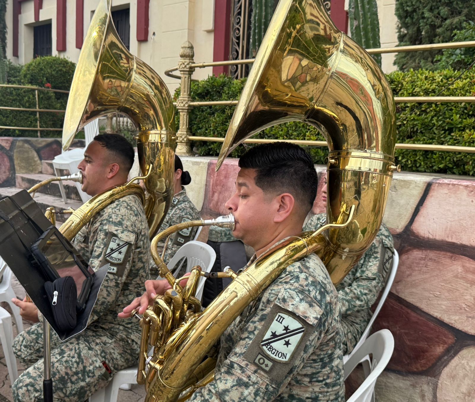 Concierto de la Banda de Música de la III Región Militar en El Rosario, Sinaloa