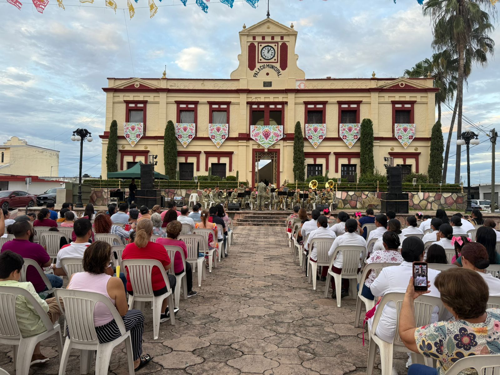 Concierto de la Banda de Música de la III Región Militar en El Rosario, Sinaloa