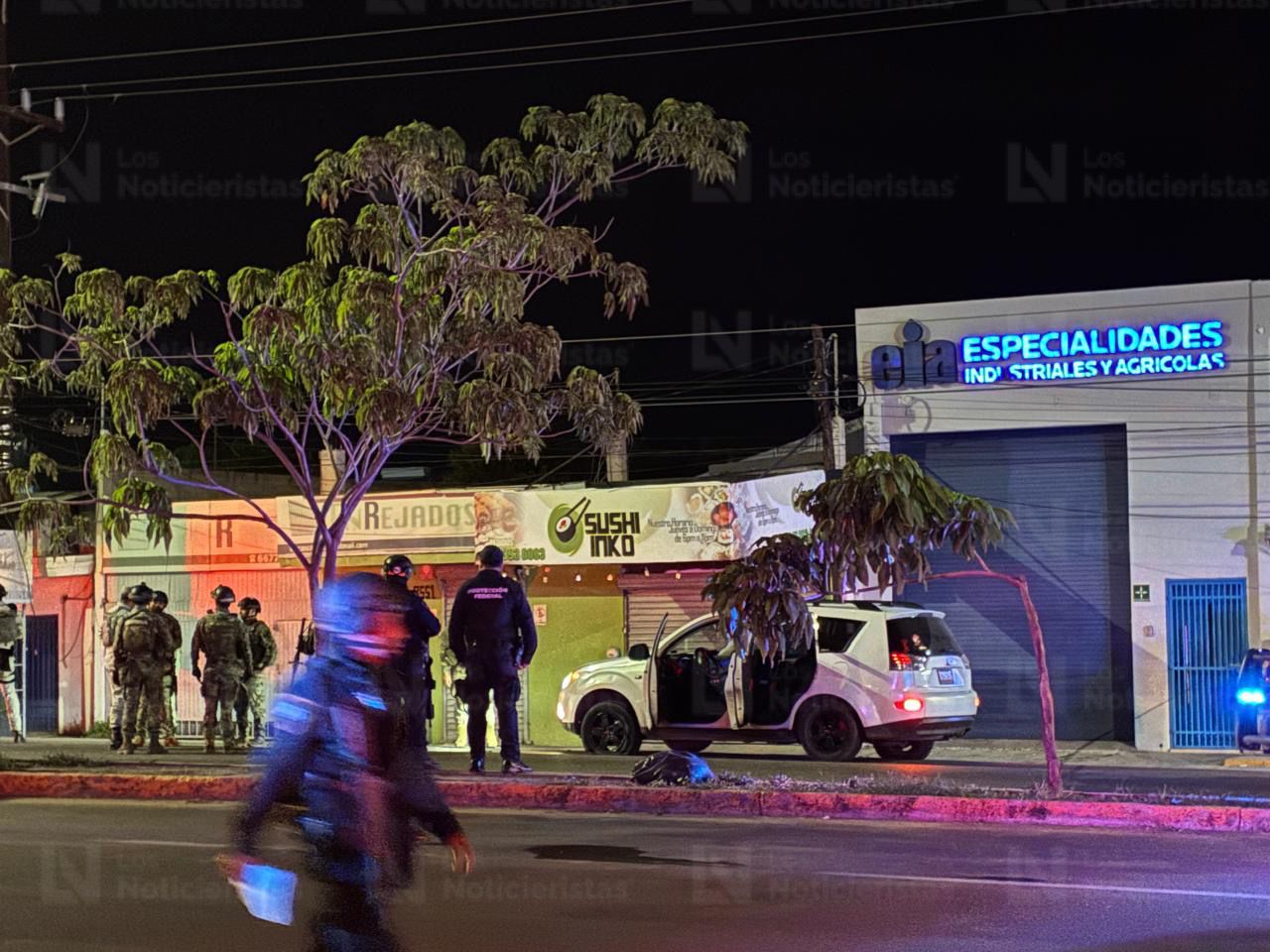 confrontacion a balazos entre agentes de la Guardia Nacional y Policía Estatal