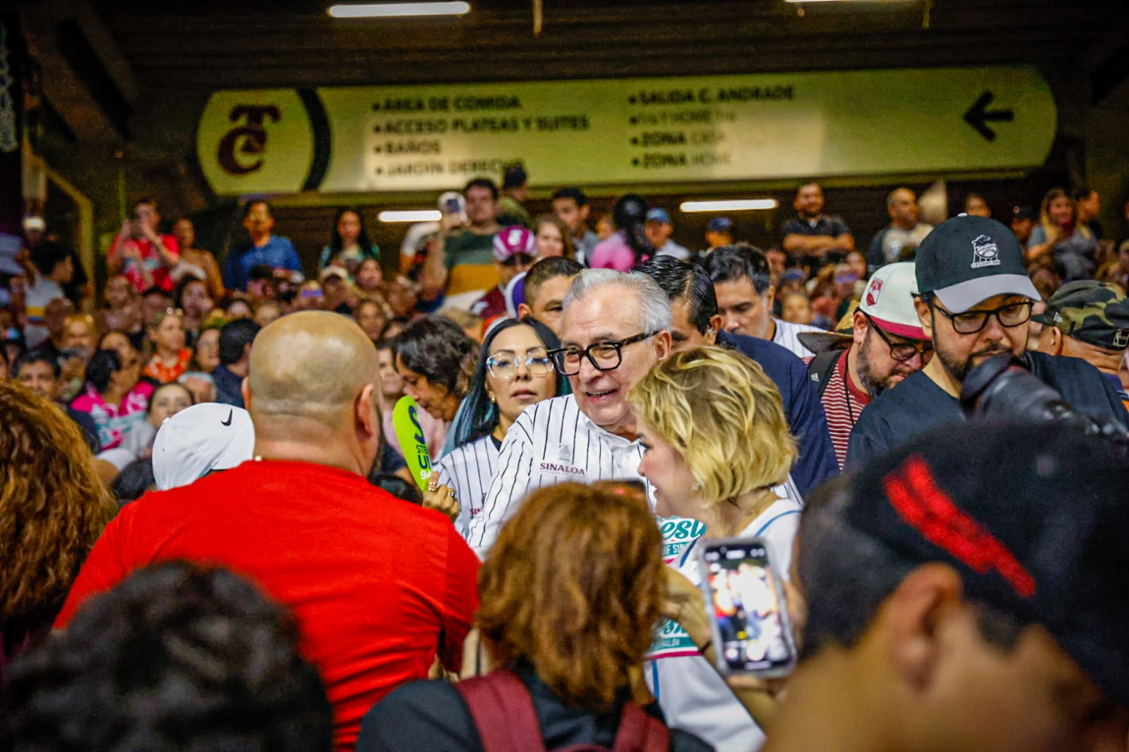 Rocha Moya en el Cuadrangular del Bienestar en Culiacán, Sin.
