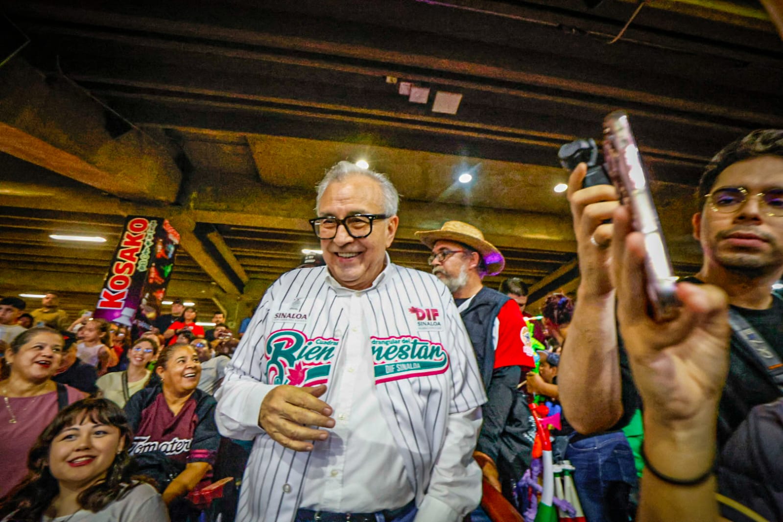Rocha Moya en el Cuadrangular del Bienestar en Culiacán, Sin.