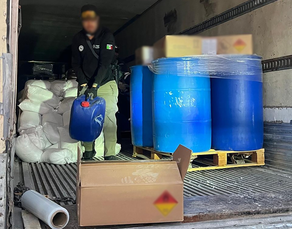 Decomiso de precursores químicos en Durango