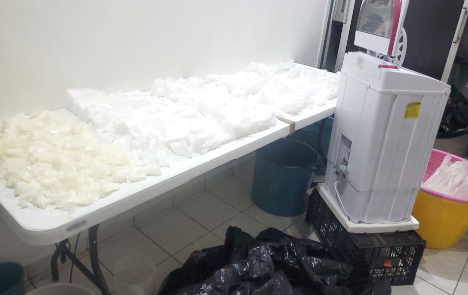 decomiso en narcolaboratorio de cosala sinaloa droga