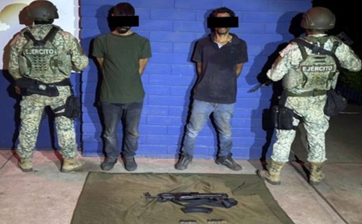 Dos detenidos con arma larga en Culiacán