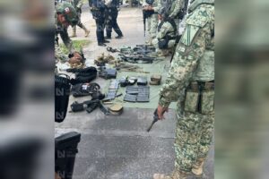 Detienen a cuatro sujetos con arsenal en Culiacán