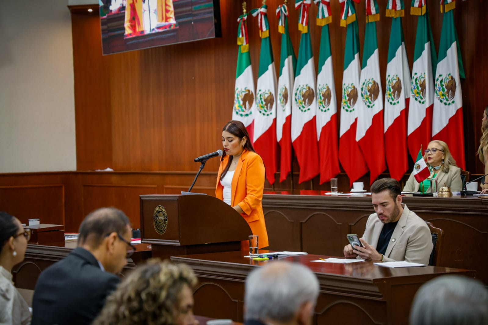 Diputados en sesión ordinaria en el Congreso de Sinaloa
