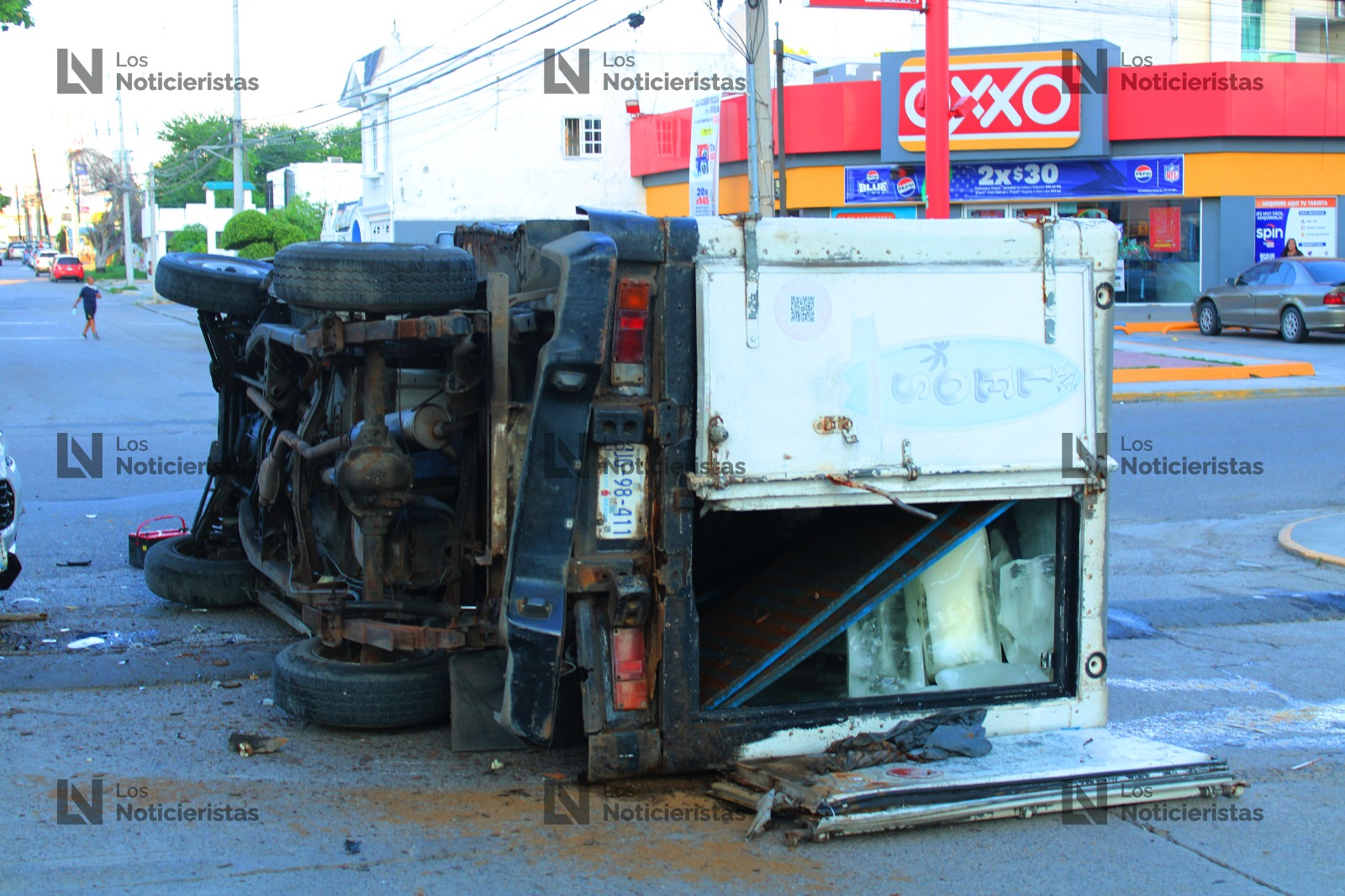 Dos heridos deja choque en Palos Prietos, Mazatlán