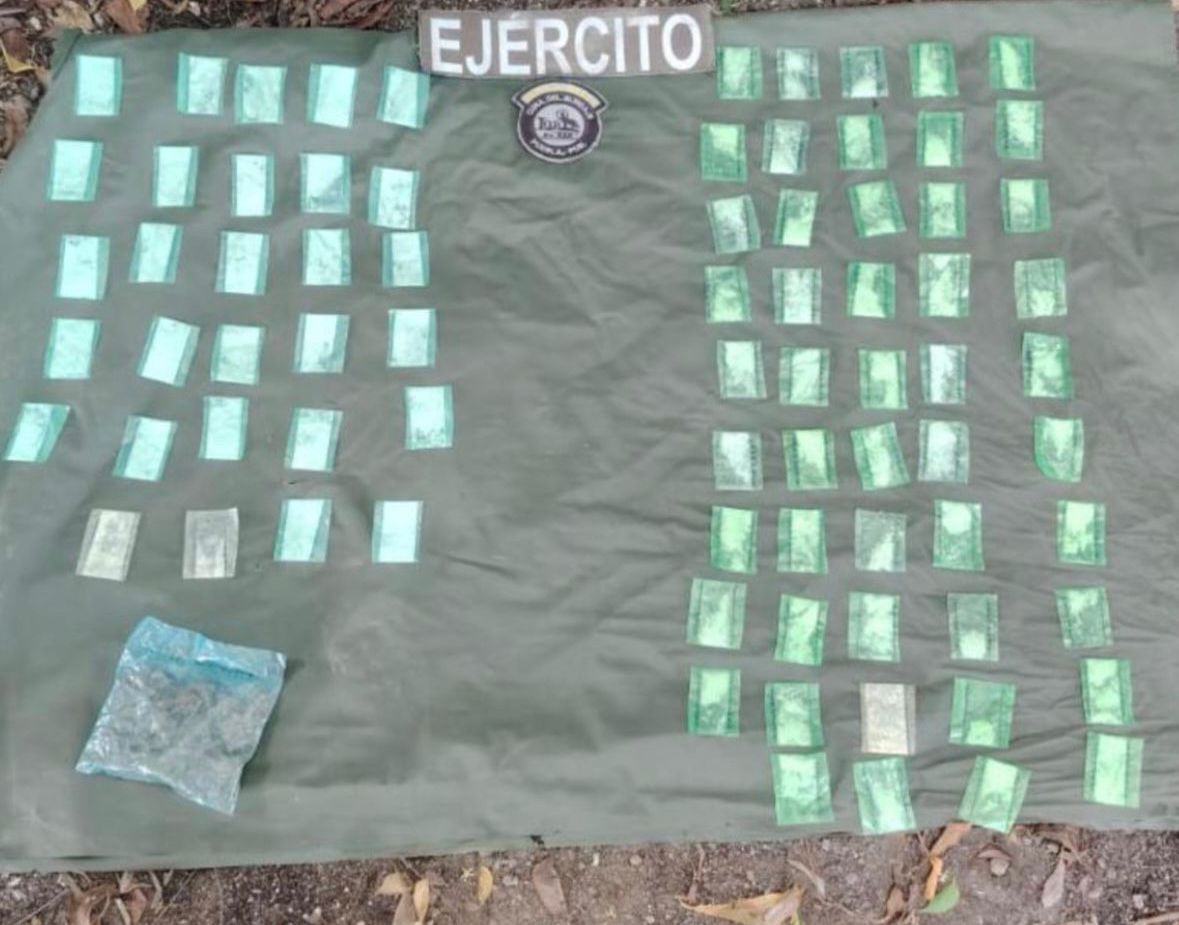 droga y unidades decomisadas por agentes estatales
