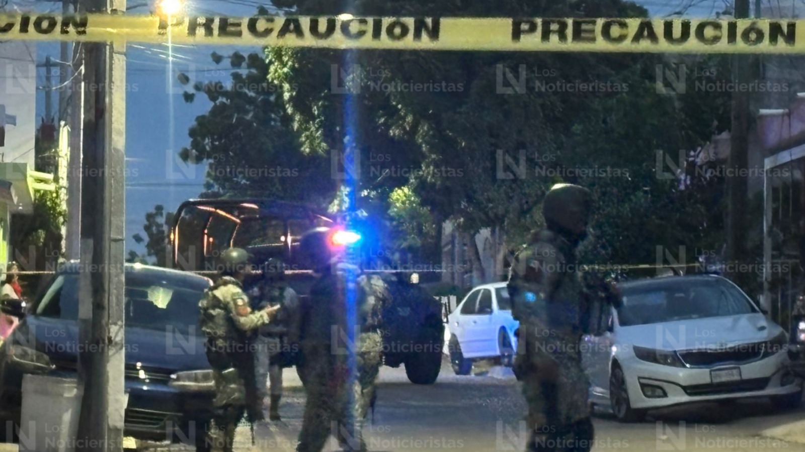Cinta amarilla en sitio de un hecho violento