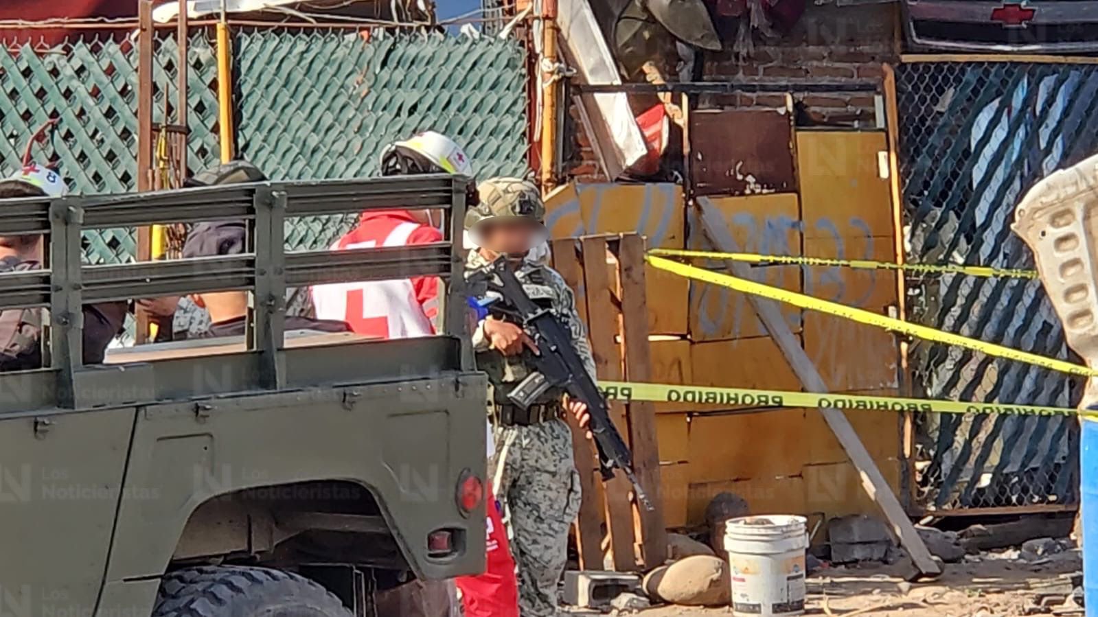 ejecutan a dos hombres en yonke de la industrial el palmito de culiacan taller