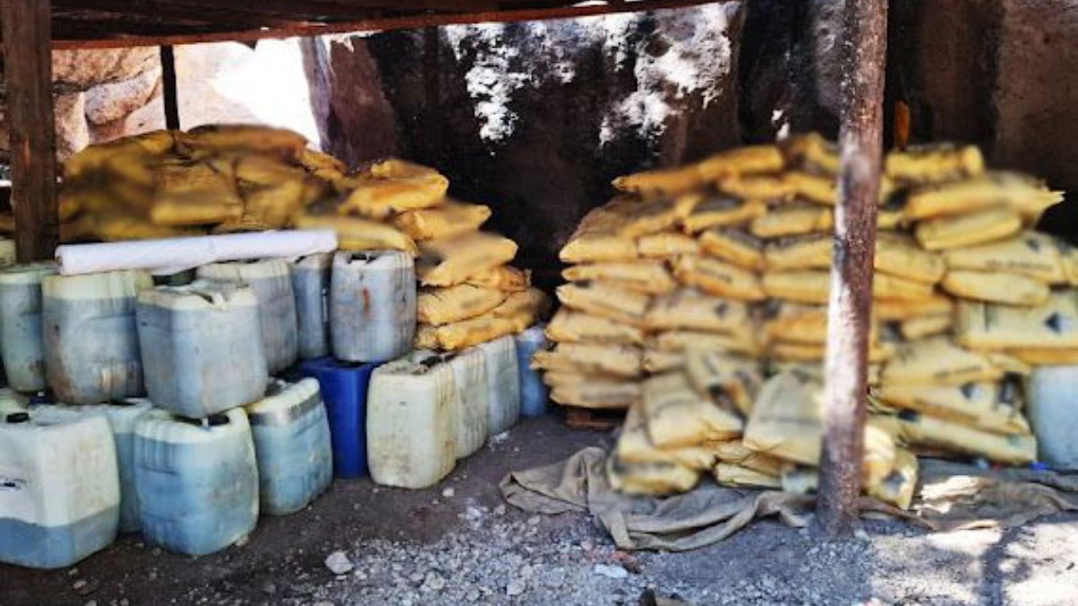 Elementos del Ejército Mexicano y la SSPC desmantelan narcolaboratorio en Badiraguato y Culiacán
