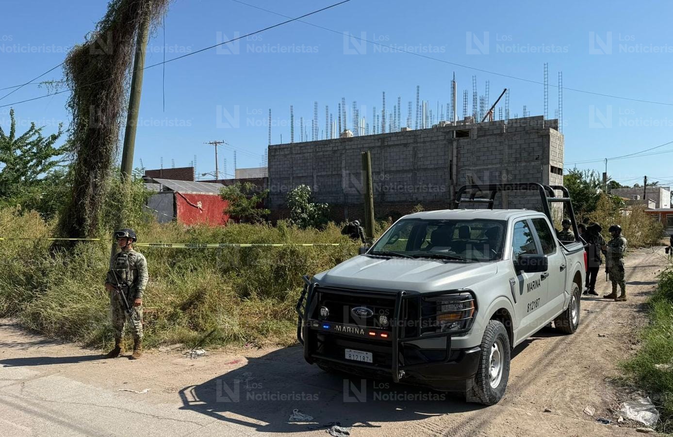 elementos de la sedena confirmaron el hallazgo del cuerpo embolsado