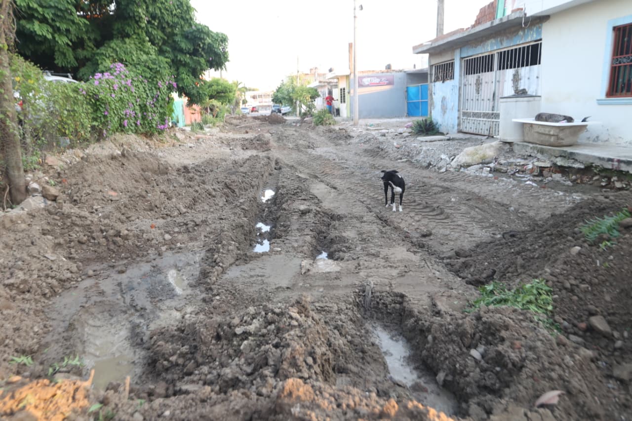 preparación de calle para pavimentación