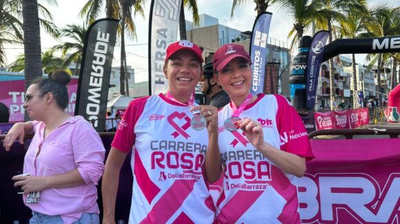 ‘Corremos por ellas’; Estrella Palacios se une a la Carrera Rosa Delia Barraza y Vibra Radio 2025 en Mazatlán, Sinaloa