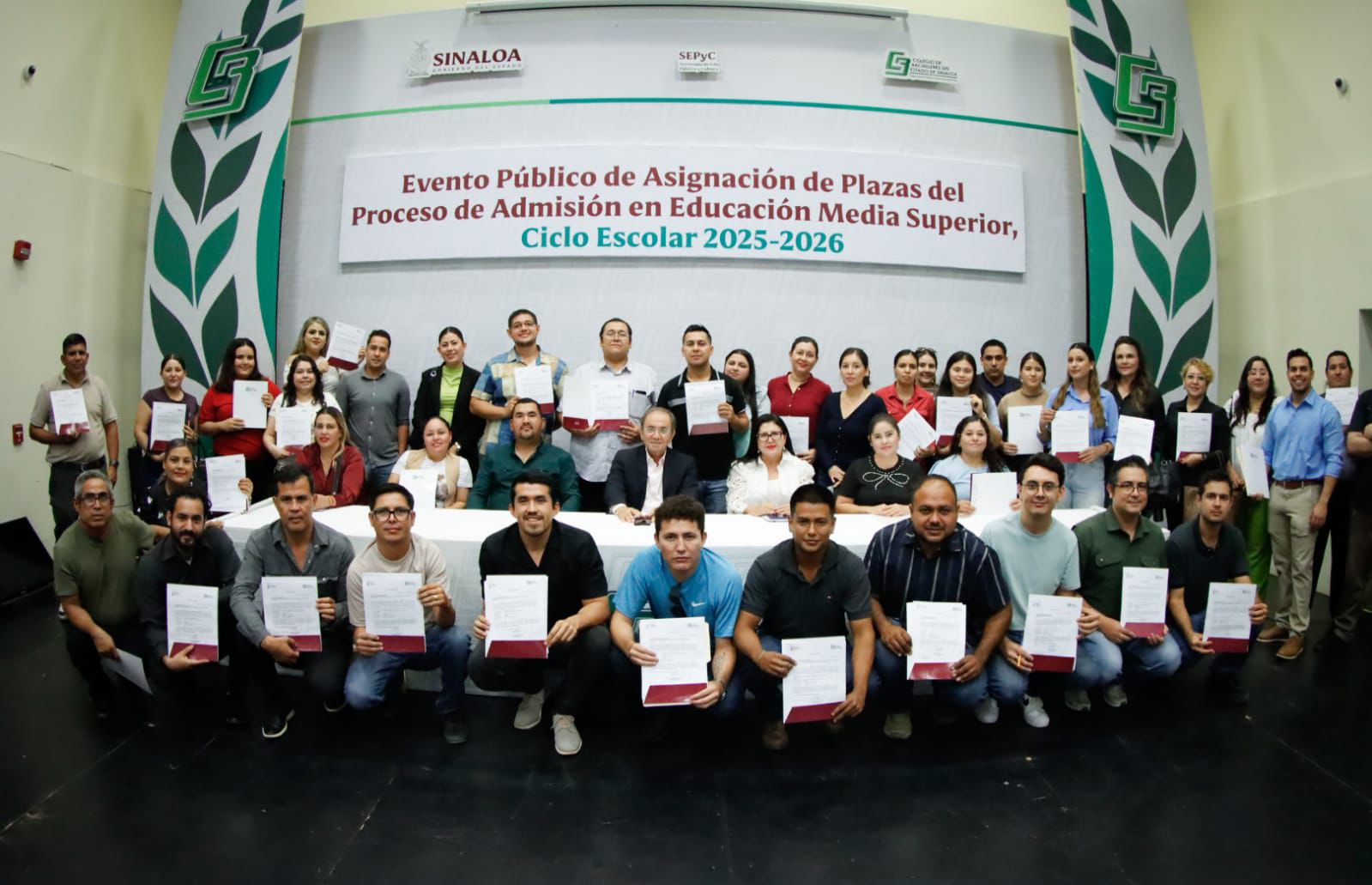 Evento de asignación de plazas docentes de Cobaes en Culiacán