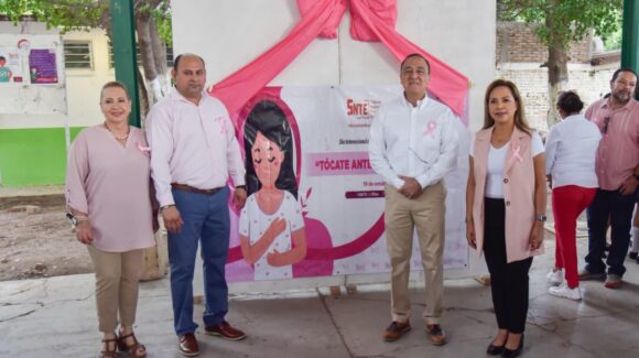 Promueven prevención del cáncer de mama entre alumnos de la secundaria SNTE 1 en Los Mochis, Sinaloa