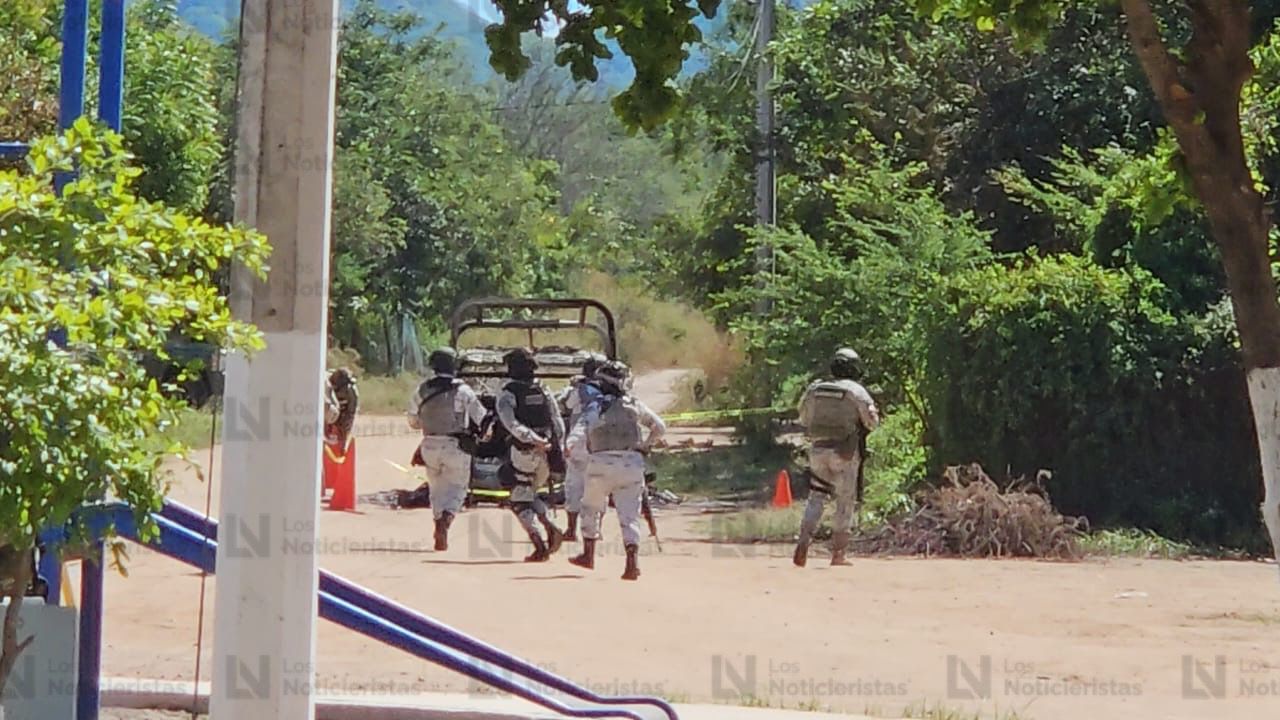 Fuerzas federales en Tepuche, Culiacán, tras enfrentamiento
