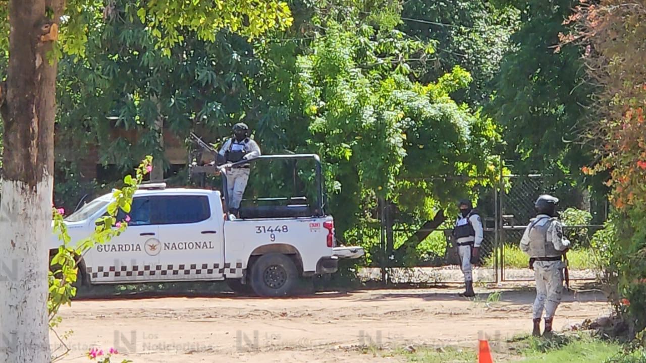 Fuerzas federales en Tepuche, Culiacán, tras enfrentamiento
