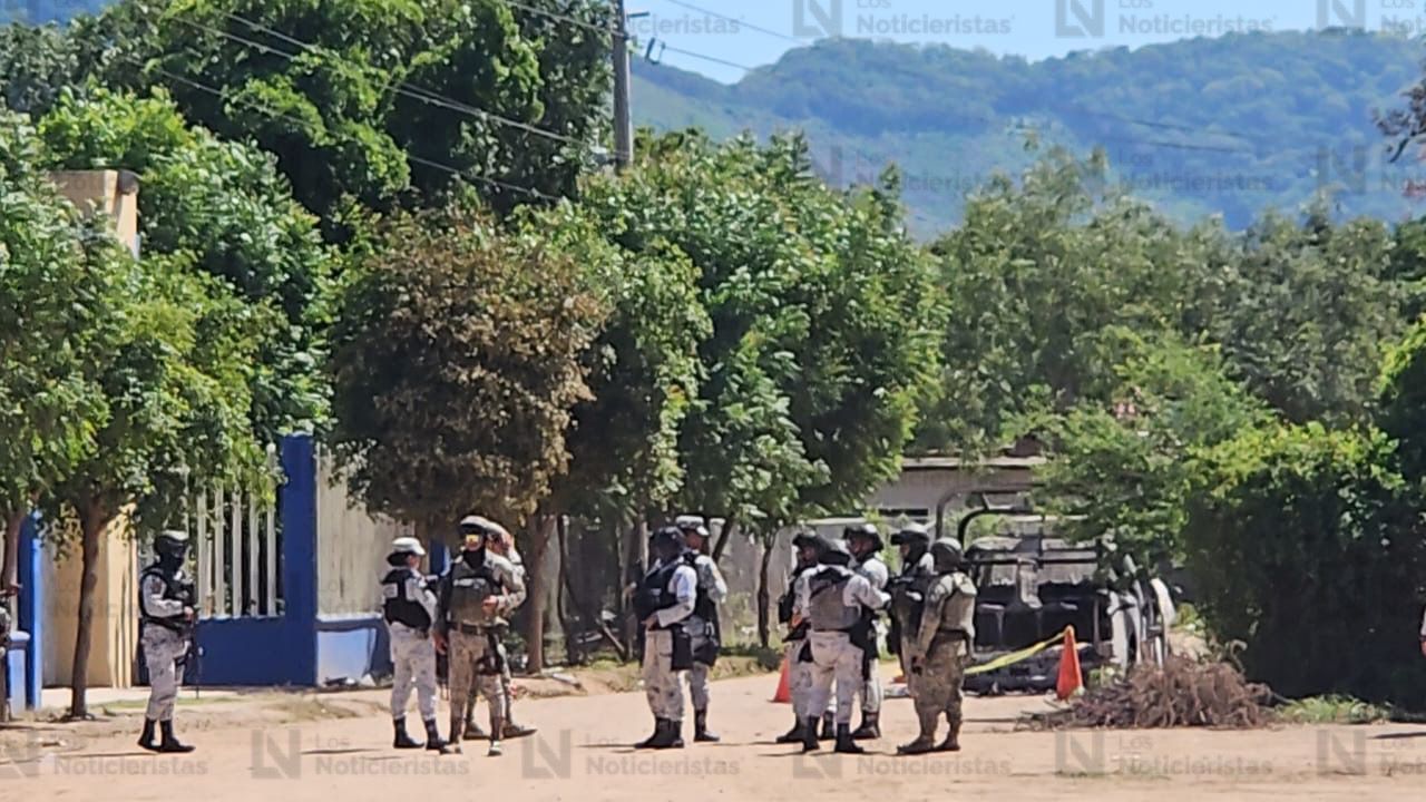 Fuerzas federales en Tepuche, Culiacán, tras enfrentamiento