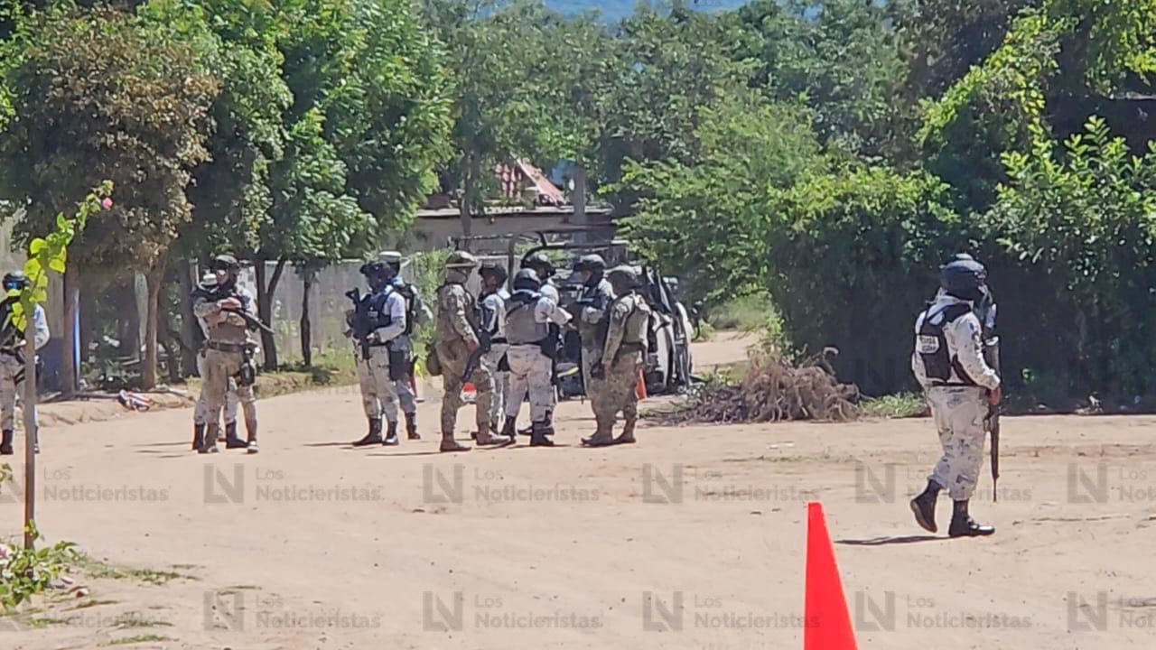 Fuerzas federales en Tepuche, Culiacán, tras enfrentamiento
