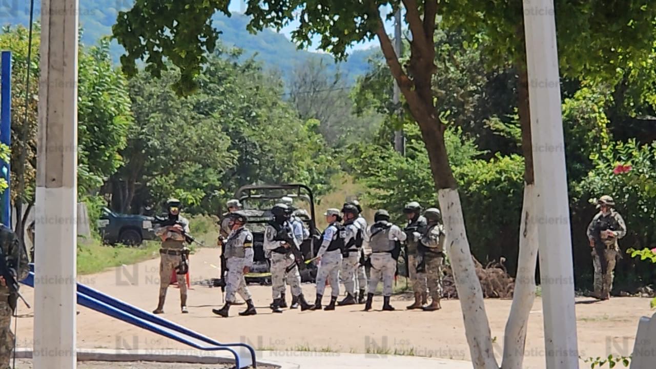 Fuerzas federales en Tepuche, Culiacán, tras enfrentamiento
