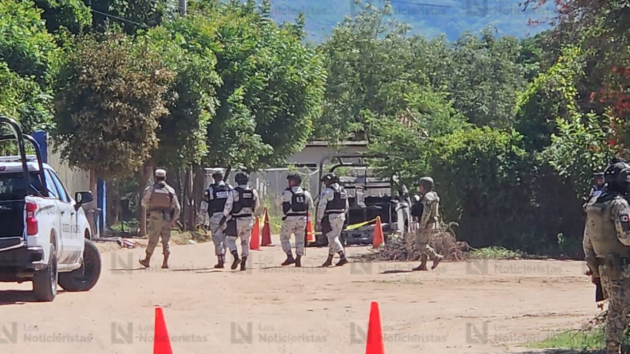Fuerzas federales en Tepuche, Culiacán, tras enfrentamiento