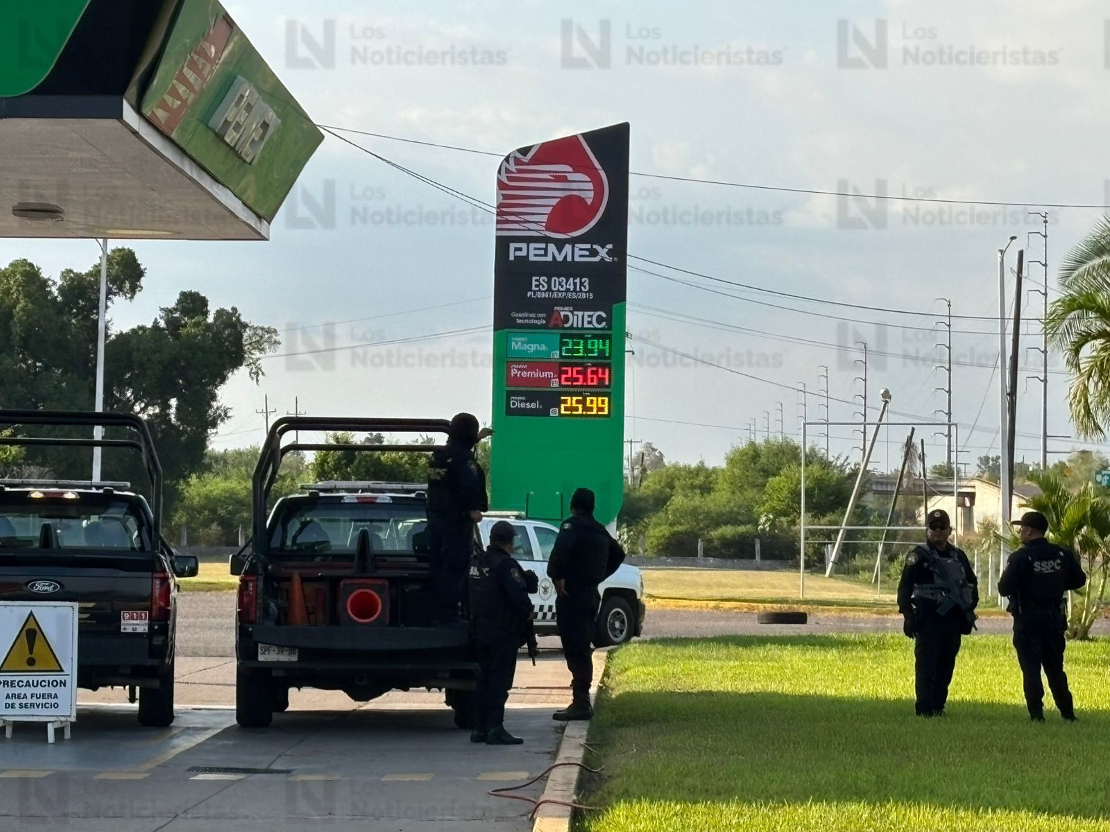 Gasolinera atacada a balazos al norte de Culiacán, Sinaloa