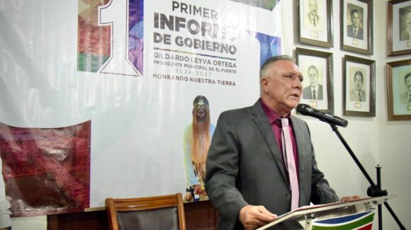 Rinde el alcalde de El Fuerte, Sinaloa, Gildardo Leyva su primer Informe de Gobierno