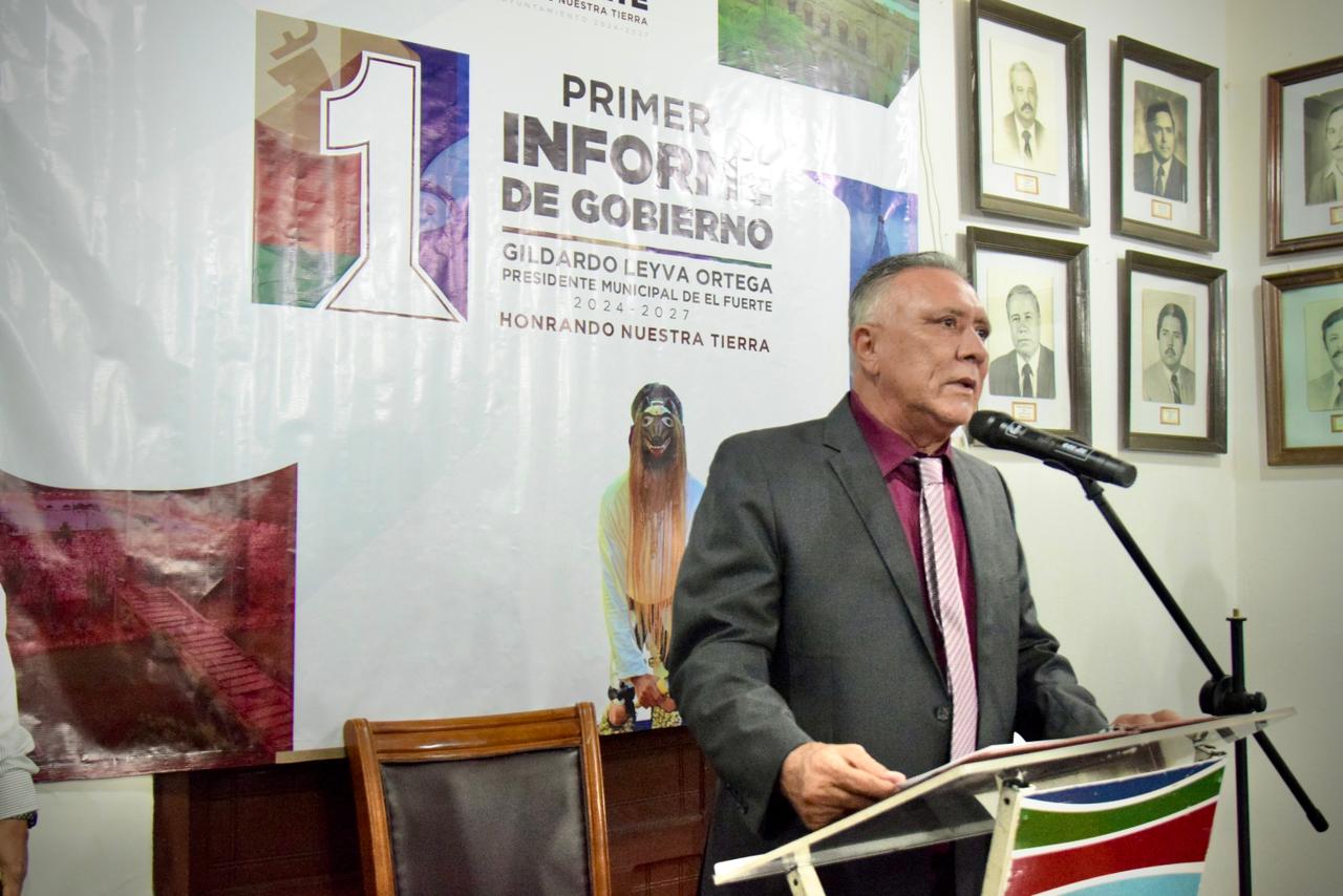 Gildardo Leyva rinde primer informe de su segunda gestión en El Fuerte