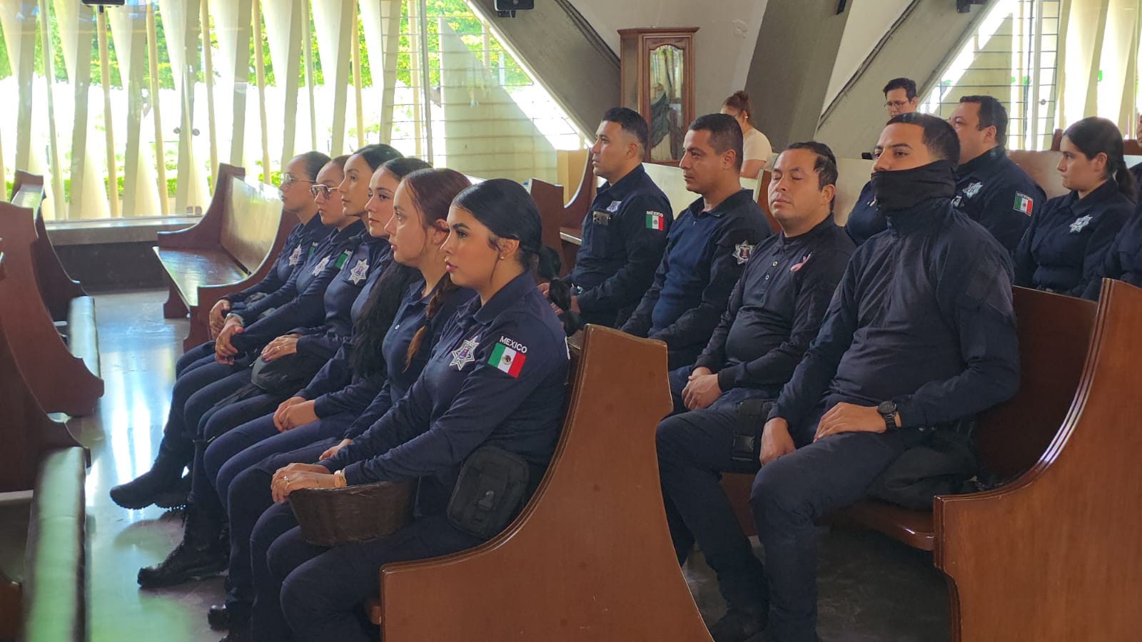 Realizan misa en honor a policías y cuerpos de auxilio en Culiacán