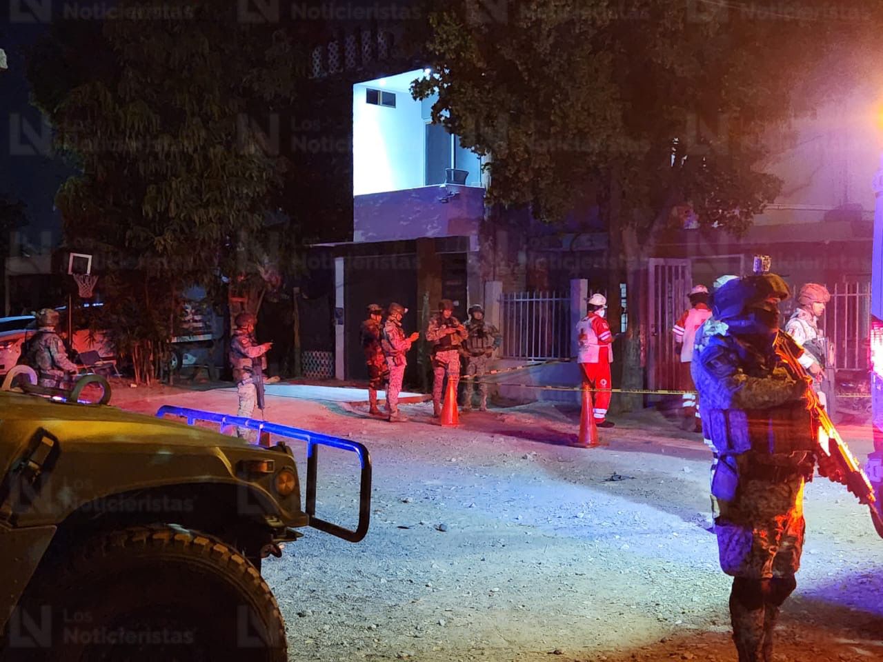 Ejército en la López Mateos después de la ejecución a balazos de un hombre