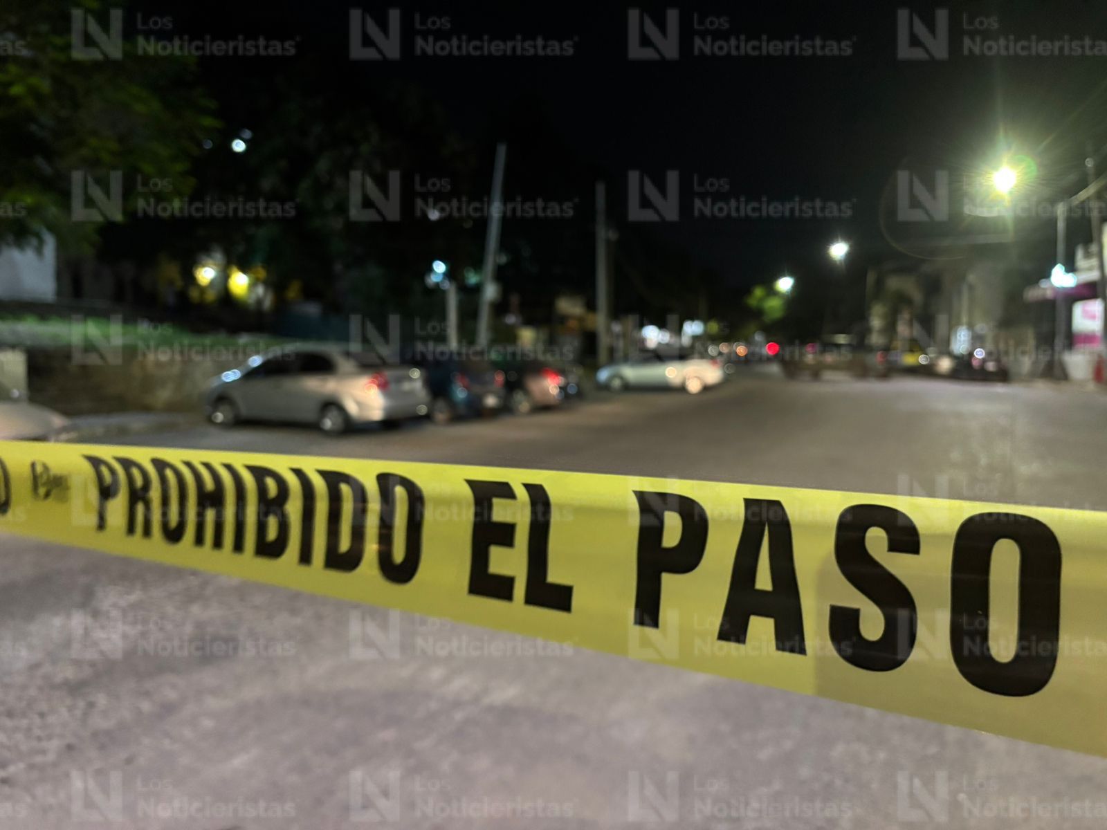 Acordonan el área en donde fue ejecutado en hombre en Cañadas, Culiacán, Sin.