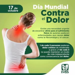 Día Mundial del Dolor, infografía del IMSS