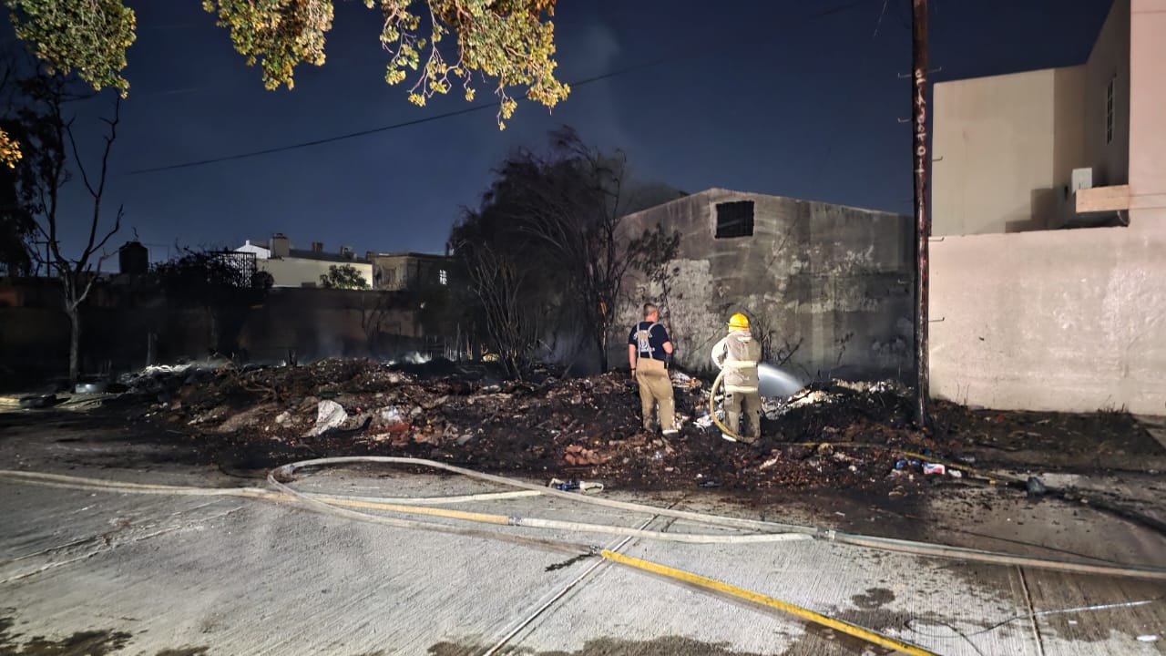 Incendio en la colonia Estrella de Ahome, Sinaloa