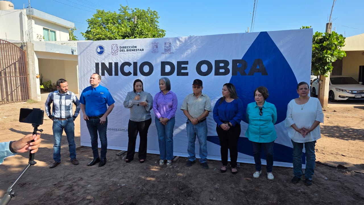 Inician obras de rehabilitación de alcantarillado en Guamúchil