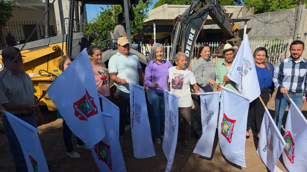 Inician obras de rehabilitación de alcantarillado en Guamúchil