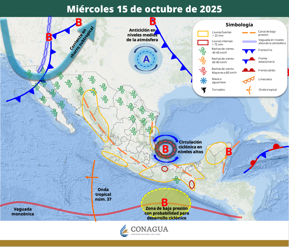 inicios de la posible tormenta tropical sonia