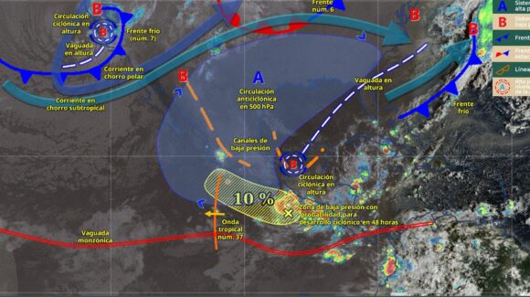 ¡Va en aumento! Probabilidades de que surja la nueva tormenta ‘Sonia’ en el Pacífico alcanzan un 50%