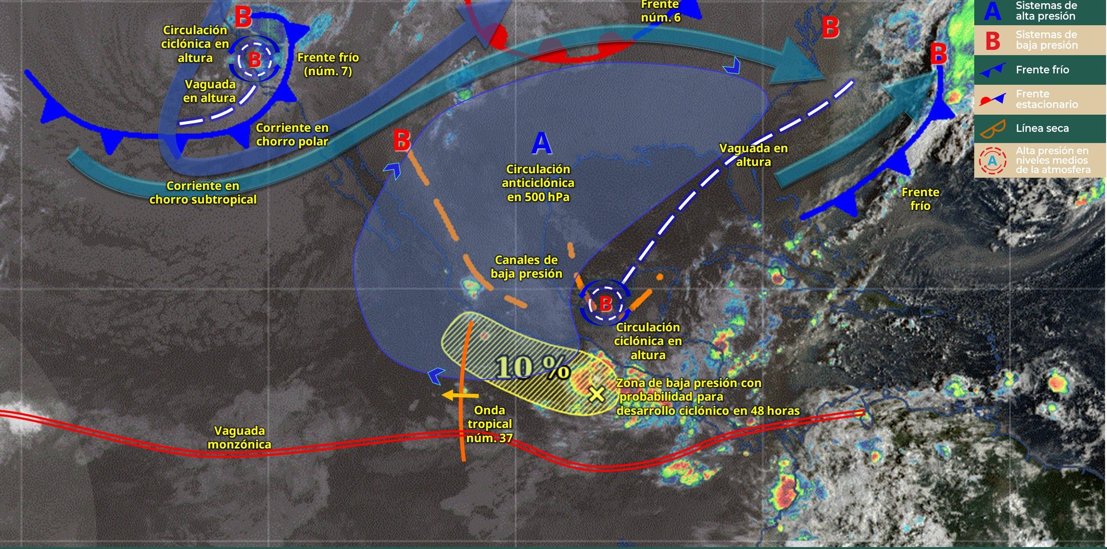 inicios de la tormenta tropical sonia