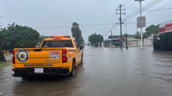 Se activan dependencias municipales por lluvias del remanente de ‘Raymond’ en Ahome, Sinaloa