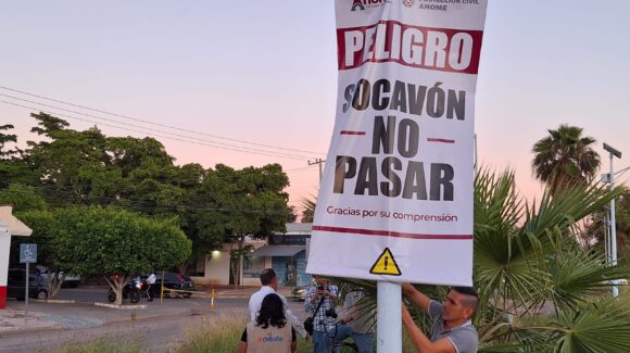 Hasta 30 mdp podría costar reparar el drenaje colapsado por socavones en Los Mochis, Sinaloa