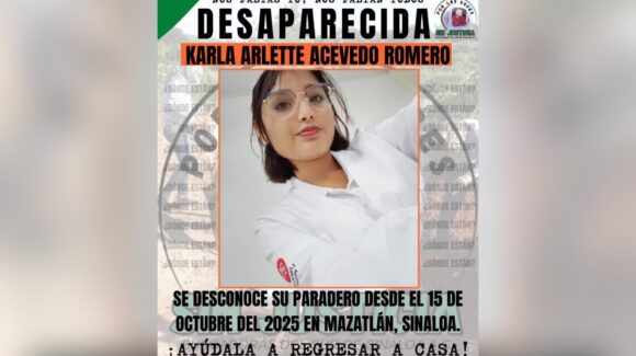 Desaparece estudiante de medicina en Mazatlán, Sinaloa; familiares piden apoyo para localizarla