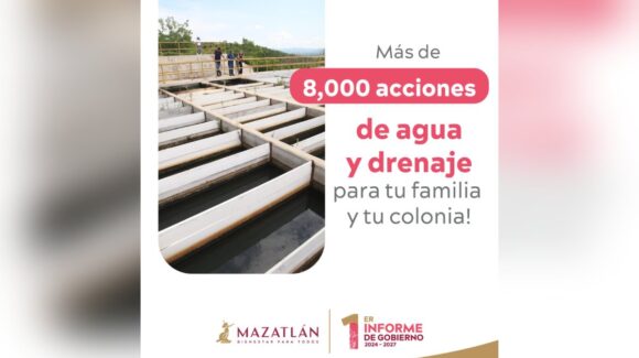 Registra Jumapam más de 8 mil acciones para mejorar los servicios hídricos en Mazatlán, Sinaloa