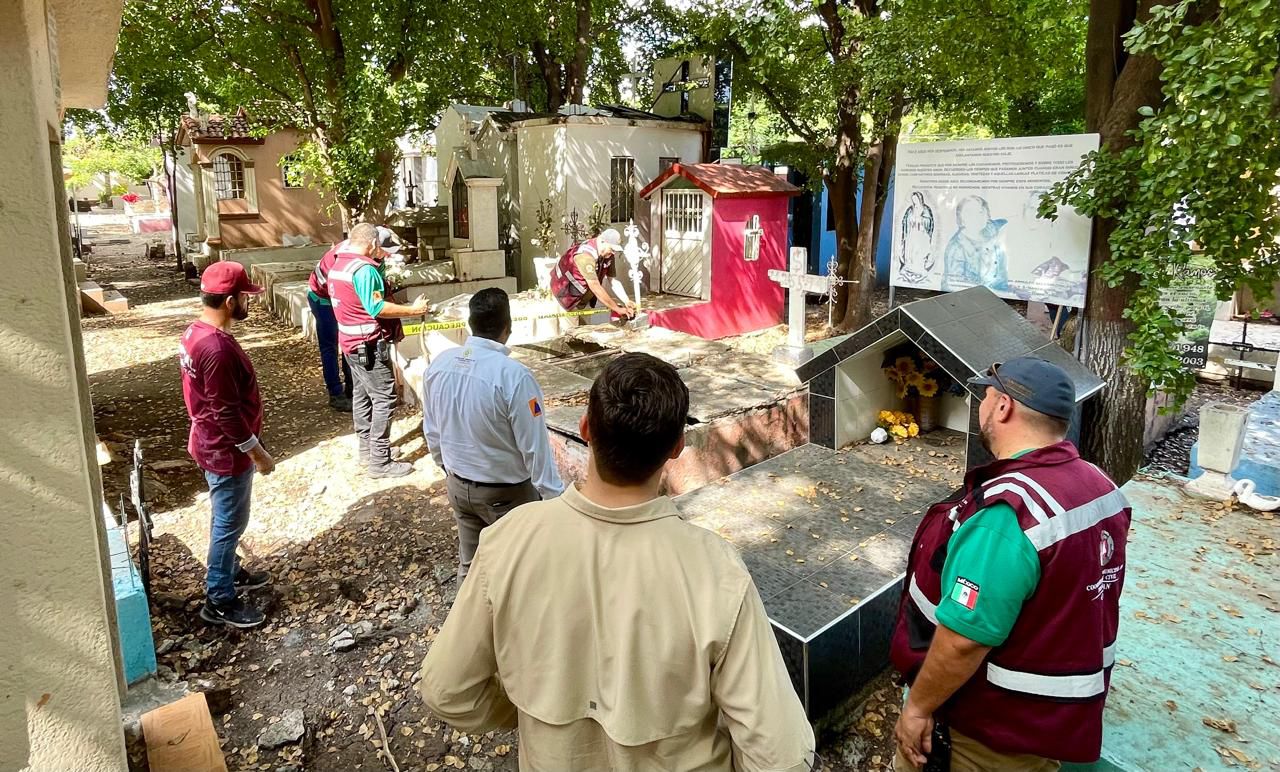 Protección Civil Culiacán señaliza áreas de riesgo en panteones