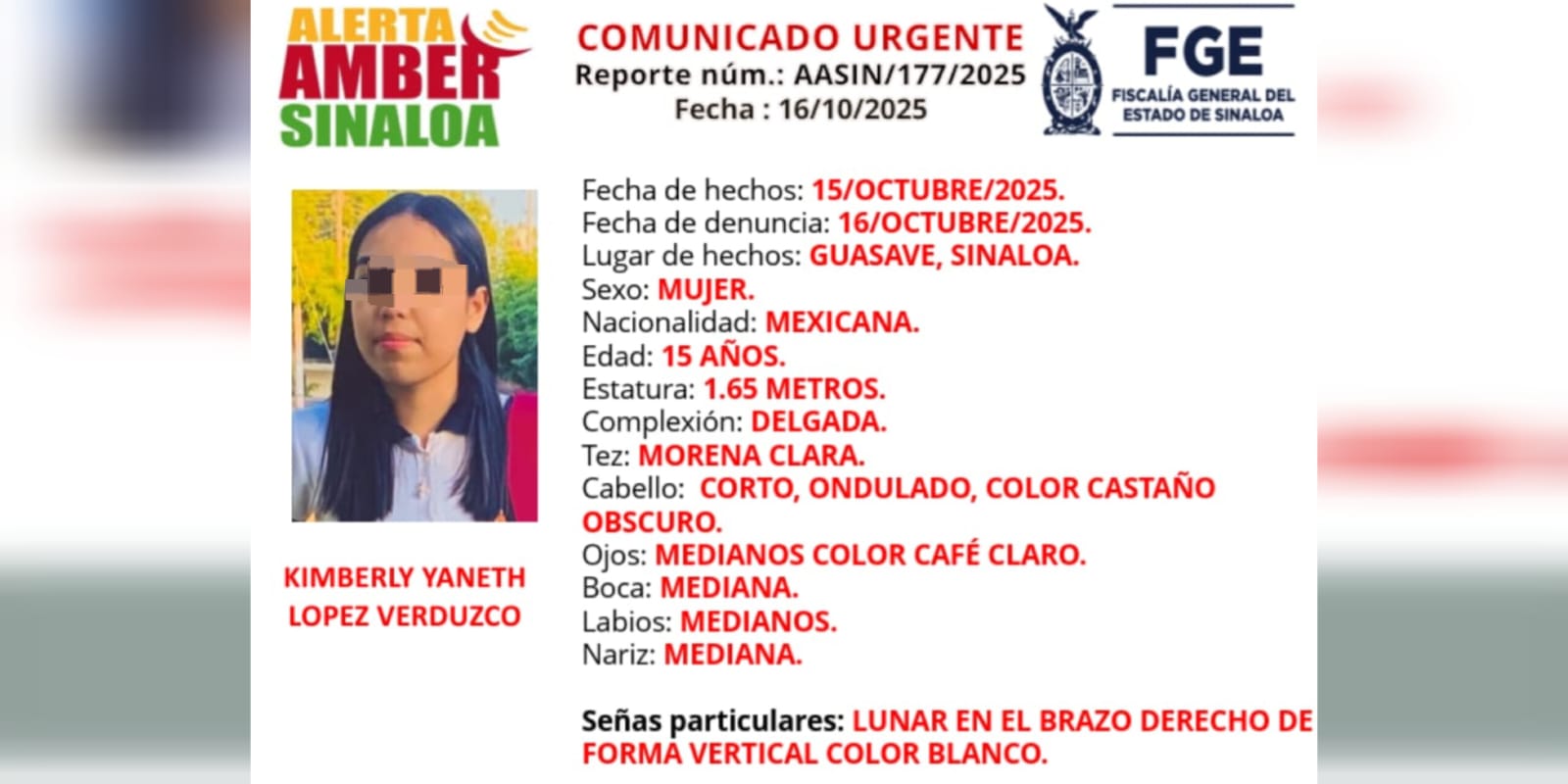 Localizada con vida en Guasave