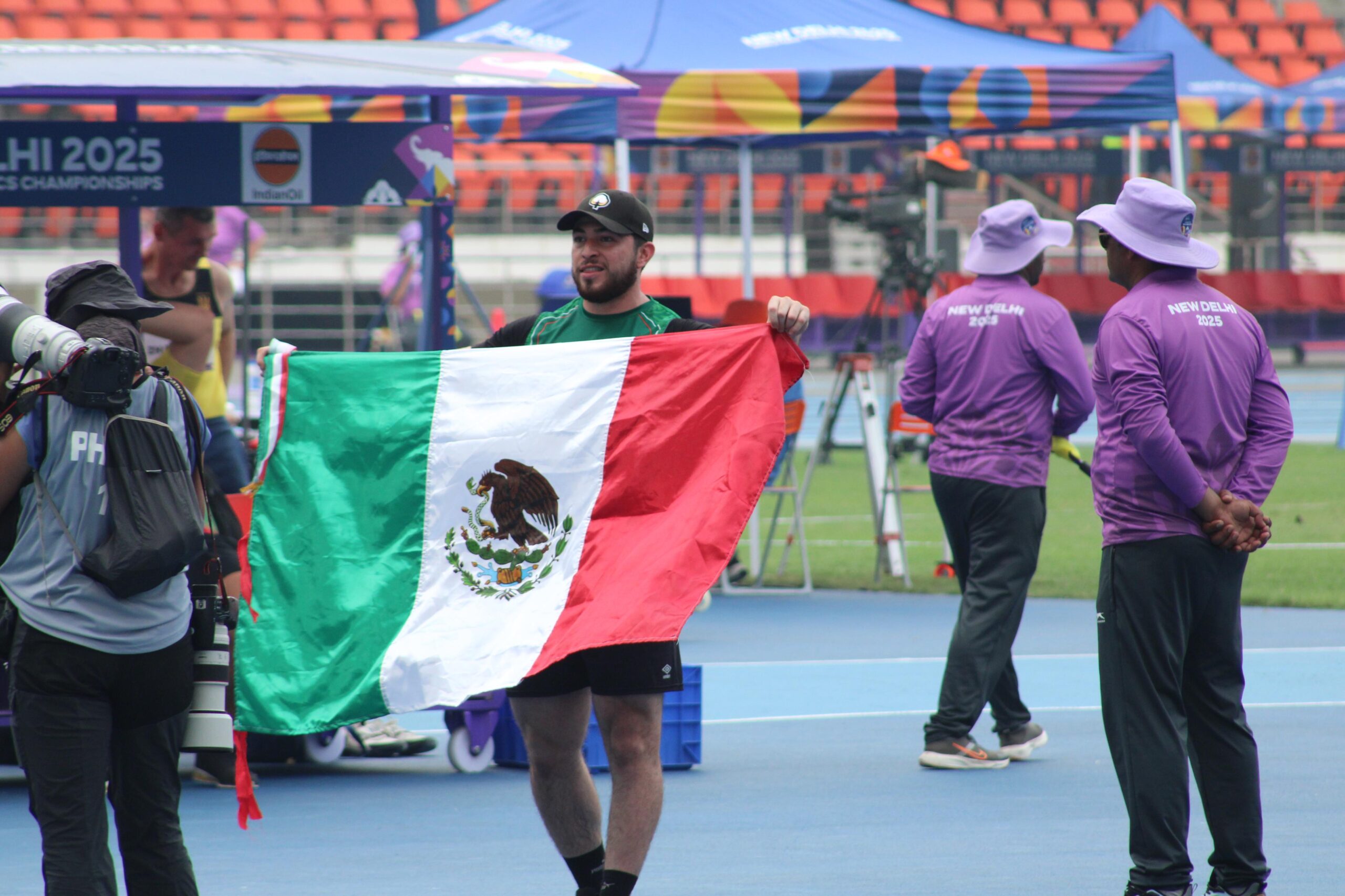Luis López en el Mundial de Paratletismo en la India