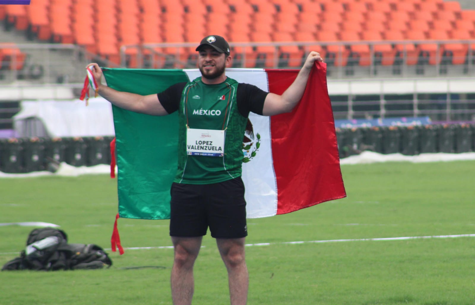 Luis López en el Mundial de Paratletismo en la India